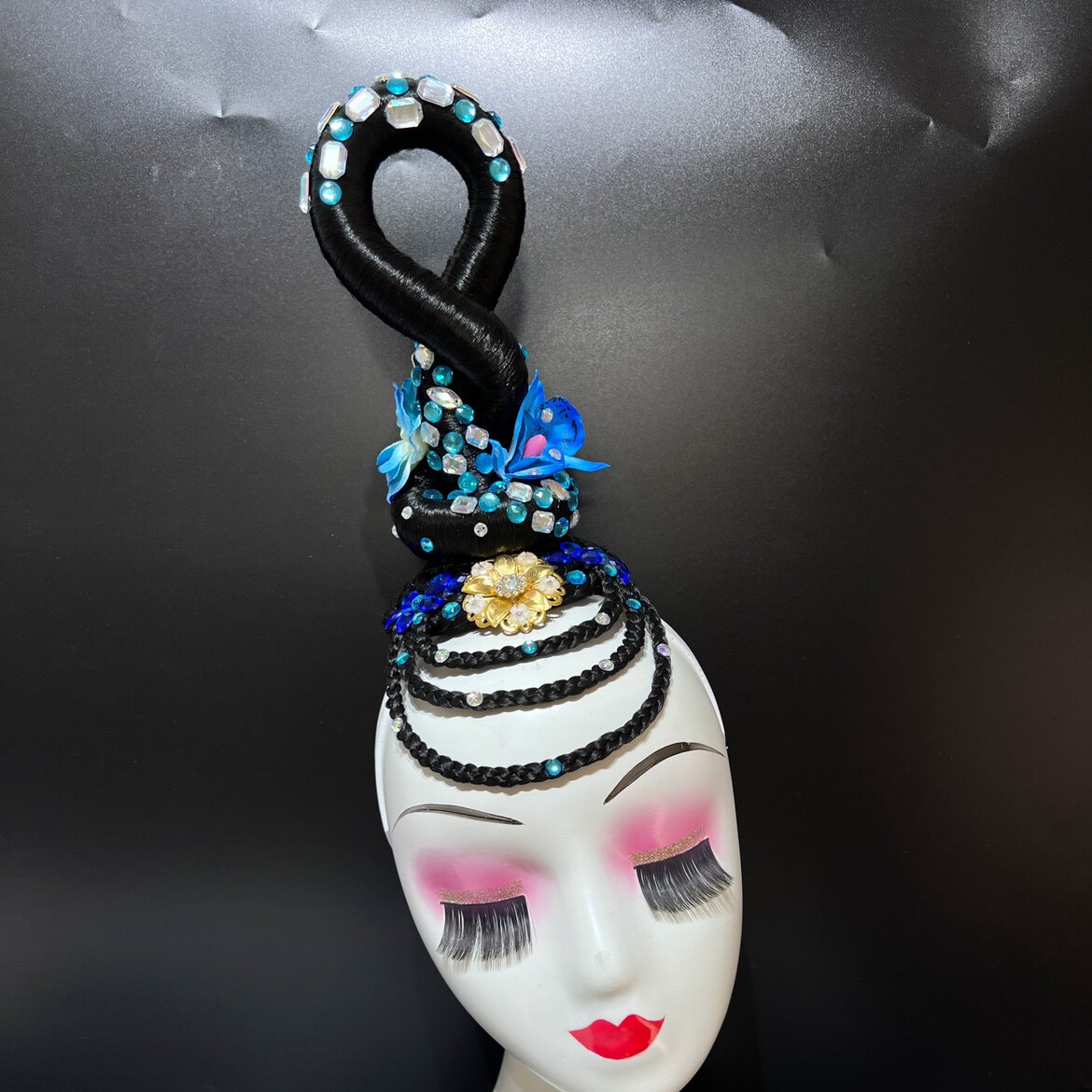 古典舞蹈头饰艺考独舞桃李杯剧目吉祥天舞台演出表演头饰定制