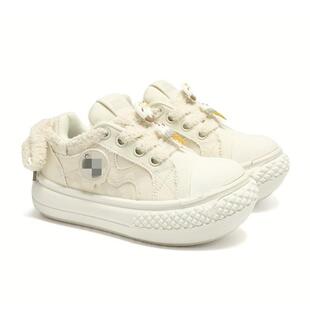 潮小白鞋 小众计感女2025板秋季 软底累脚运动休闲设鞋 新不款 鞋