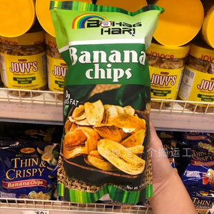 菲律宾BahagHari彩虹牌香蕉片Bananachips零食特产果干香蕉干350g