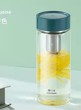 万象新款耐热单层男女士创意大容量隔热耐高温办公简约泡茶杯子