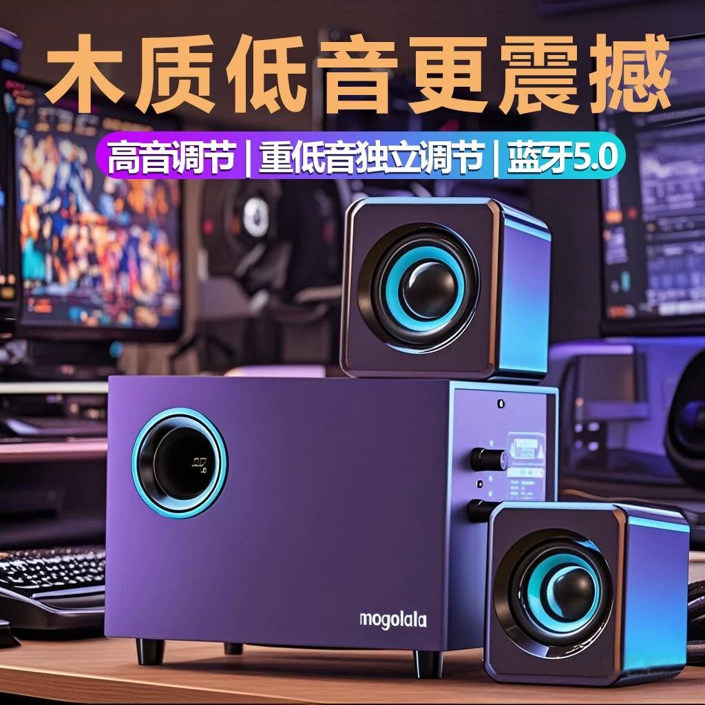 华硕ROG魔霸新锐/幻X适用电脑音响台式多媒体音箱重低音炮电竞游图片