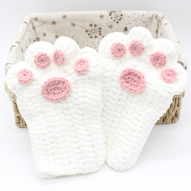 diy猫爪制作材料可爱半指毛线