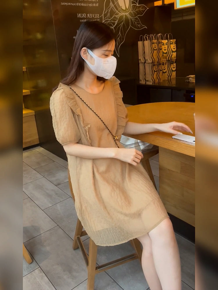 梨形身材茶歇法式高级感气质名媛轻熟减龄漂亮温柔连衣裙子女夏季