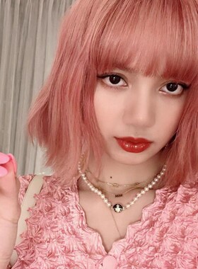 lisa西太后珐琅锁骨链甜酷风黑色搪瓷扣珍珠耳钉项链磁扣Choker女