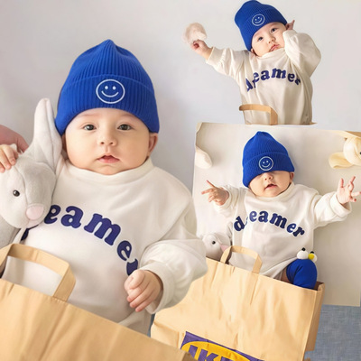 0-2岁潮款拍照三角包屁衣男女宝宝韩版宽松棉质Dreamer哈衣爬爬服