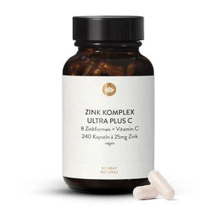 德国Sunday复合锌维生素c胶囊25mg双甘氨酸锌葡萄糖酸锌赖氨酸锌