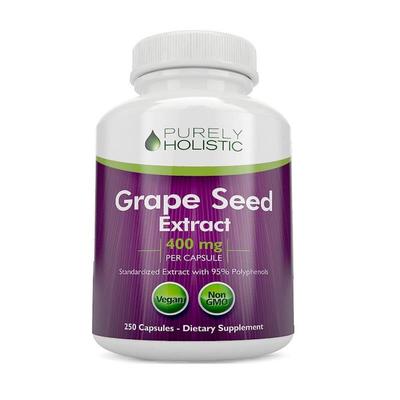 美国成人葡萄籽胶囊Purely Holistic Grape素食胶囊皮肤关节250粒