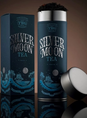 TWG-SG茶叶新加坡银月绿茶桶装silver moon tea100g