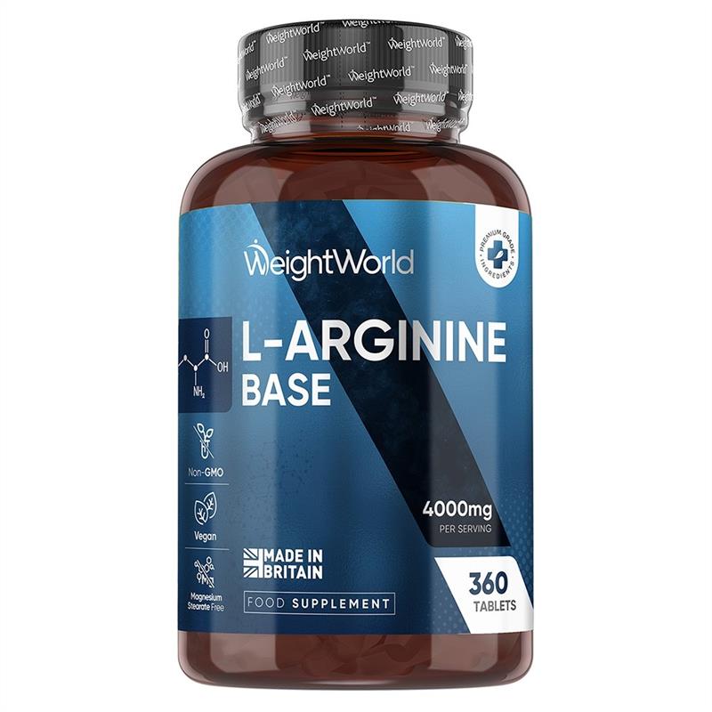 德国weightworld L-精氨酸片4000mg健身增肌提高精子质量3个月量