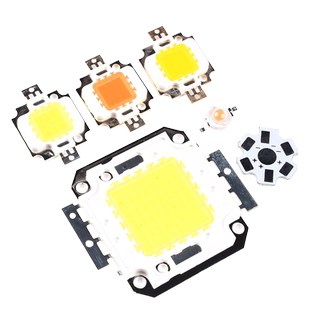 白色暖白 全光谱植物鱼缸12V大功率LED集成灯珠光源10W20W30W50W