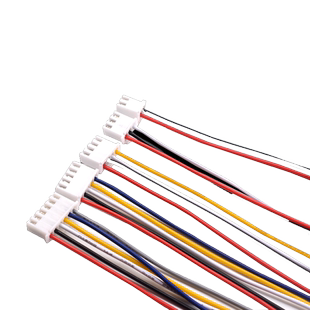 XHB2.54mm 带锁扣端子线 间距2.54mm 彩色插头电子连接线单头双头