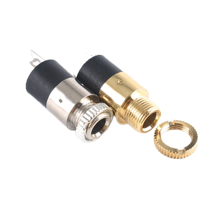 PJ-392 耳机插座 3.5MM音频插座 立体声 双声道 3脚立式 镀镍镀金