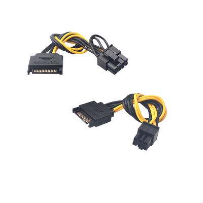 SATA15pin转6pin/8pin