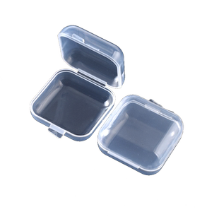 药盒小盒子透明小塑料迷你饰品耳塞盒鱼钩收纳盒分装小格子pp