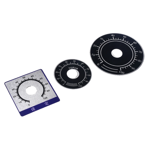 0-100电位器旋钮刻度片 圆形带胶数字刻度盘 配WTH118 WX112RV24