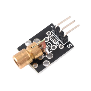 激光头传感器模块 KY-008 适用 5v供电 点状激光头 6mm激光模块