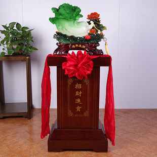 招财玉白菜摆件落地家居客厅玄关开业乔迁新居礼品前台办公室装饰