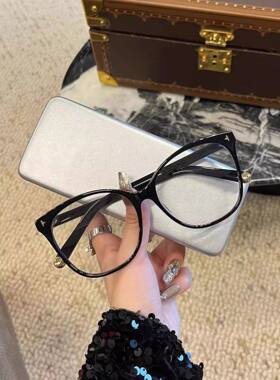 26s玳瑁色黑色方框素颜眼镜