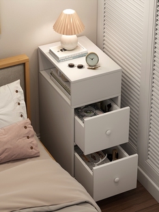 小柜子床头柜极窄超小储物柜北欧简约家用置物窄缝卧室小尺寸斗柜