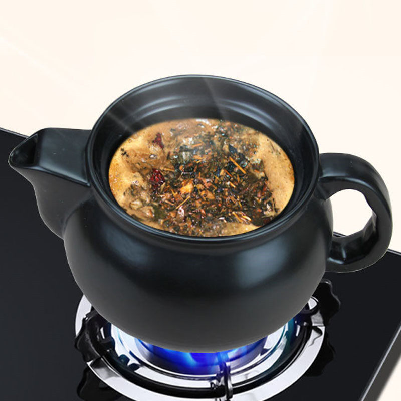 带嘴中药壶明火熬中药砂锅家用老式燃气煮中药锅煎药煲传统药罐子