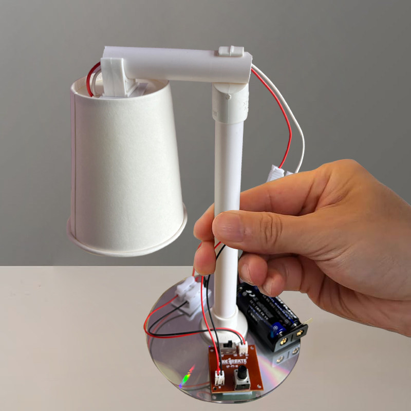 制作简易小台灯科学实验材料手工模型自制可调节亮度初中物理夜灯