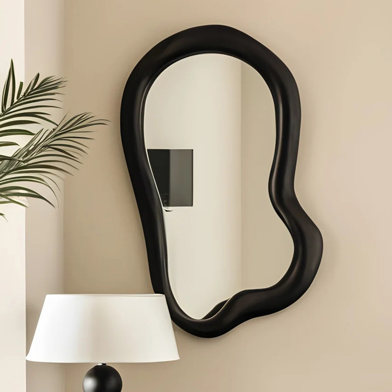 C2美式异形奶油风化妆镜智能直销