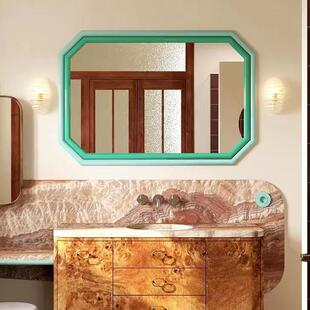 北欧浴室镜不规则方形化妆镜壁挂酒店卫生间洗面台镜子智能装饰镜