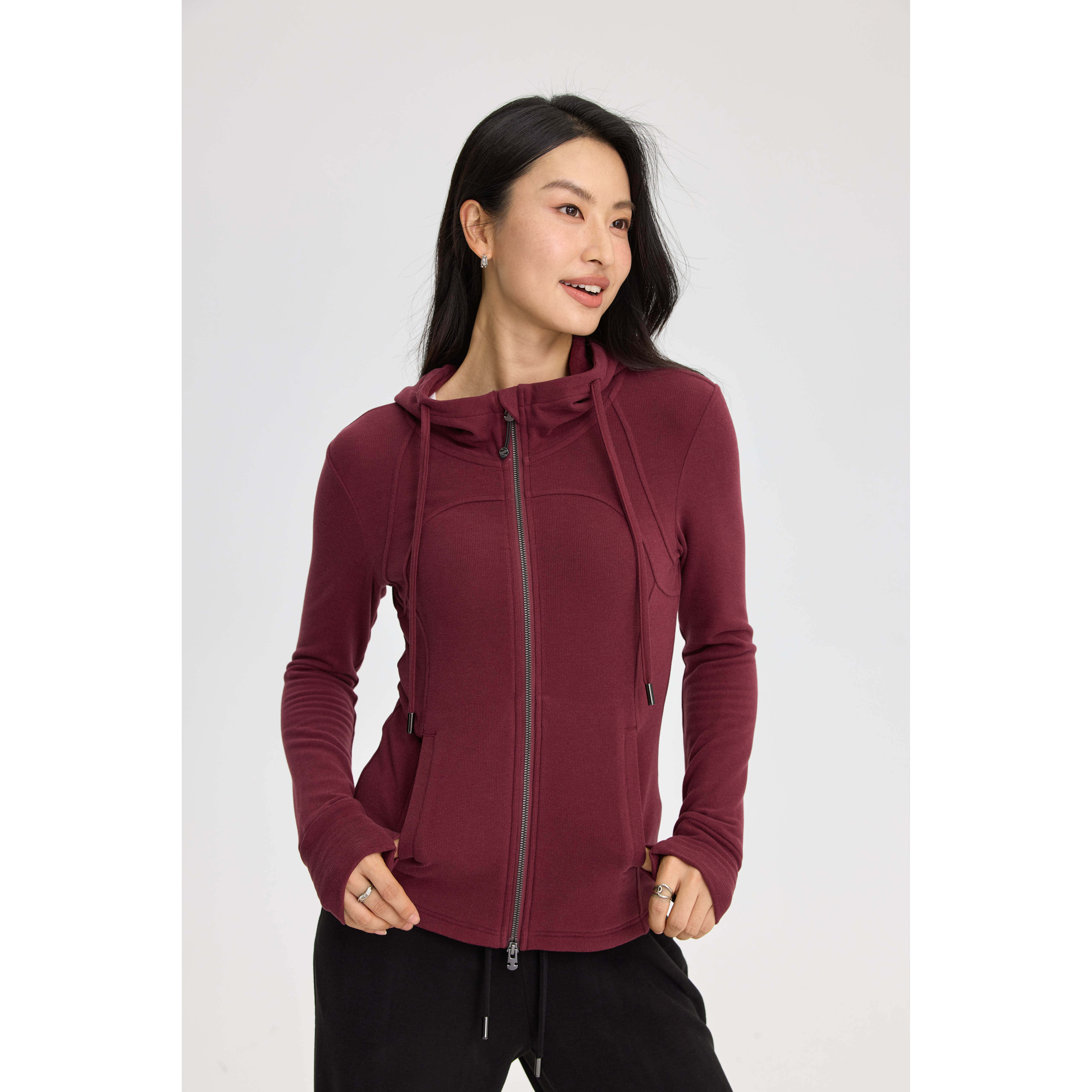 女士玻尿酸双面德绒美肤衣拉链开衫卫衣秋冬新款修身时尚连帽外套,女装/女士精品,卫衣/绒衫,淘宝优惠券,粉丝福利购,淘宝优惠卷