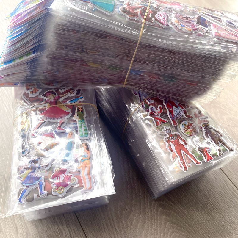 100张不重复包邮 卡通贴纸儿童贴纸儿童贴画 益智早教套餐泡泡贴