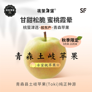 桃萤津选 青森土岐苹果 日引Toki水蜜桃青苹果 莱阳产 礼盒装 SF