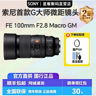 F2.8 100mm G大师FE GM微距镜头 SEL100M28GM Macro 索尼首款