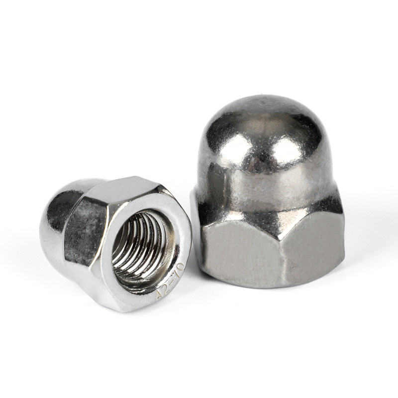 304不锈钢盖形螺母盖型装饰帽圆球头盖帽螺丝帽蘑菇帽M3M4VM5M6M8