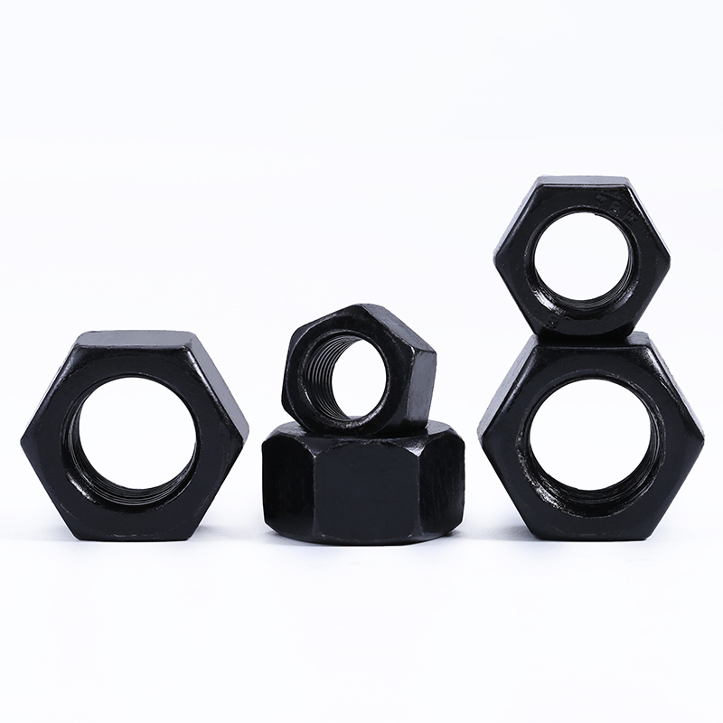8.8级高强度细牙六角螺母发黑幼牙薄螺A丝帽大全M8M10-M20*1.0/1.