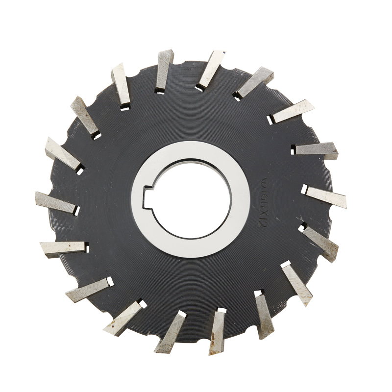 镶齿三面刃 镶6542高速钢错齿三面刃 高速钢圆盘铣刀 规格75-200