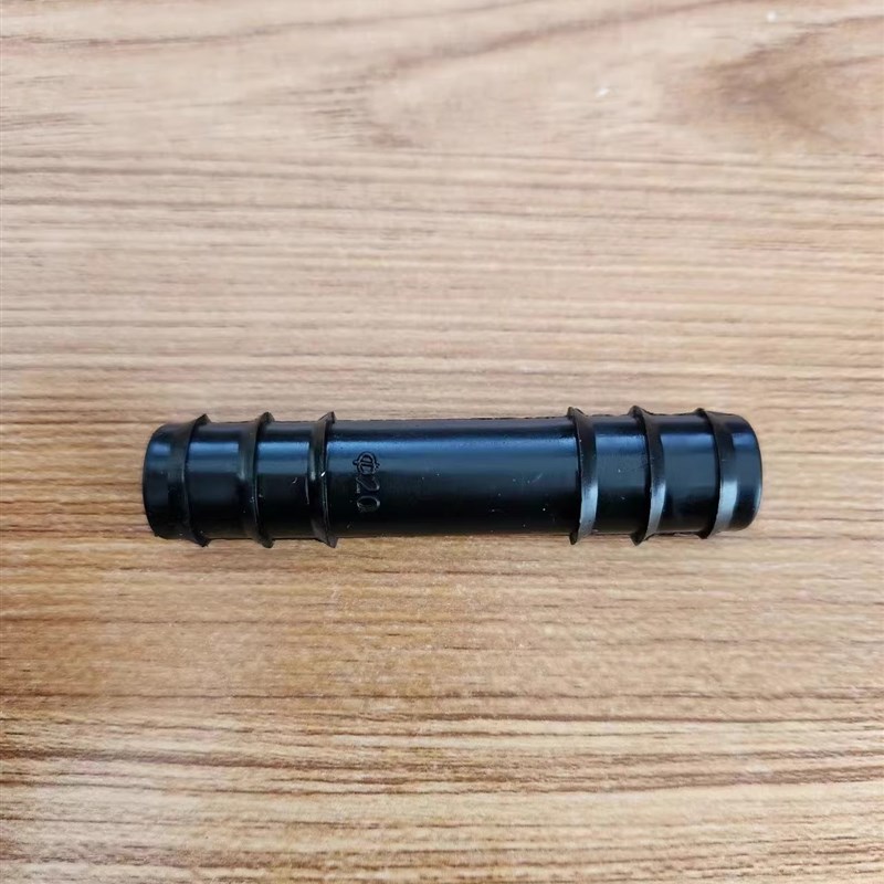 PE管承插配件滴灌喷灌简易接头16/20/25倒刺直接弯头三通堵头管件