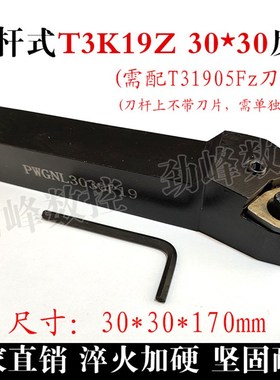 P型杠杆式机夹刀杆25方30方PWGNR2525M10单面桃形T3K16/T3K19刀片