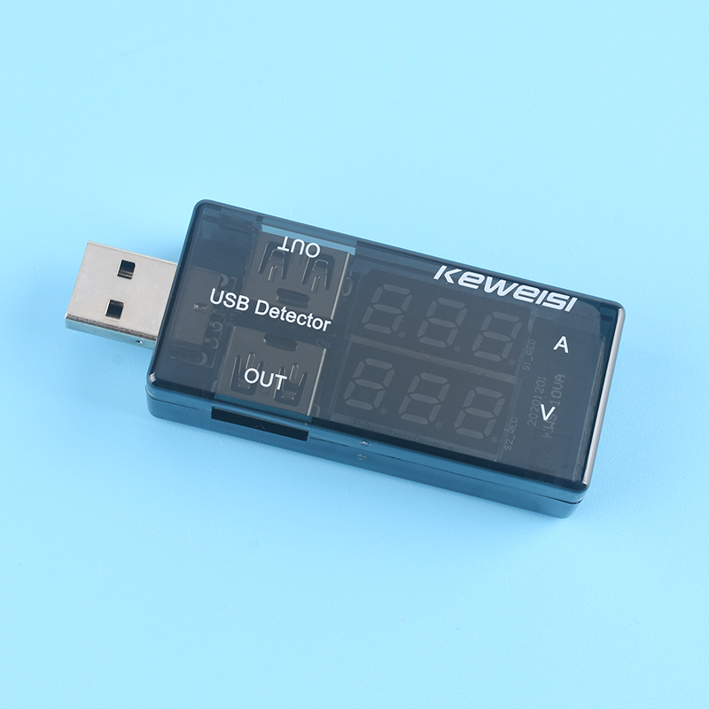 KWS-10VA双lUSB电流电压充电测试仪电池电压表电流表充电器检测仪
