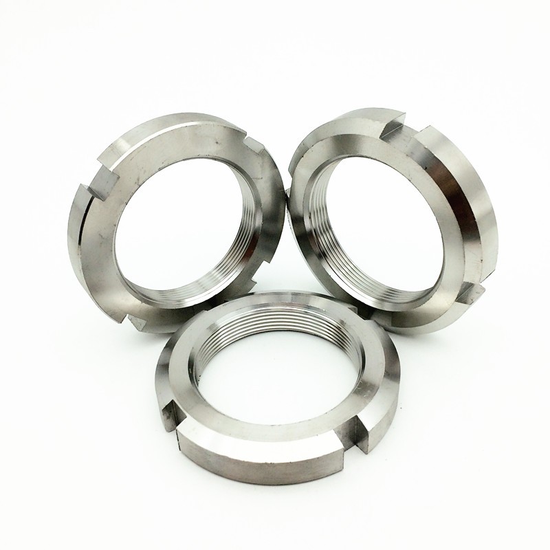 304不锈钢d左牙反牙圆螺母左旋反扣M10M12M14M16M18M20-M60*1.5X2