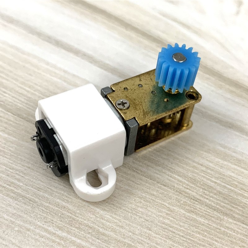 GA12-N20减速电机卧式蜗轮蜗杆微型齿轮马达 3V6V12V智能小车轮子