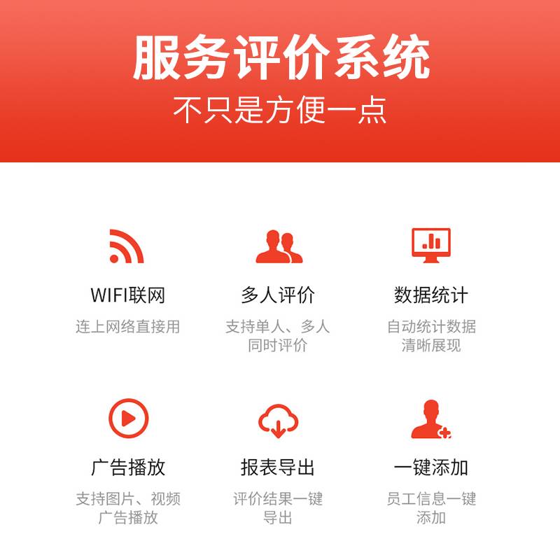 10.1寸好差评客户服务窗口满意度云端液晶器