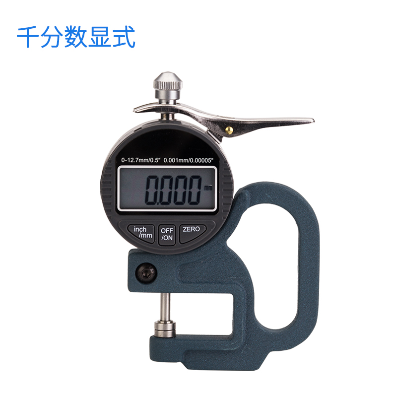 指针数显百分测厚规千分测厚仪厚度计0-10mm纸R张布料胶带薄膜皮