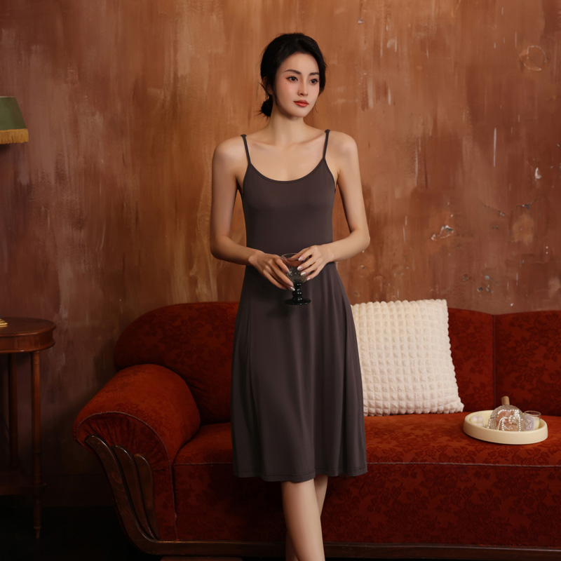 宽松显瘦打底长裙睡衣