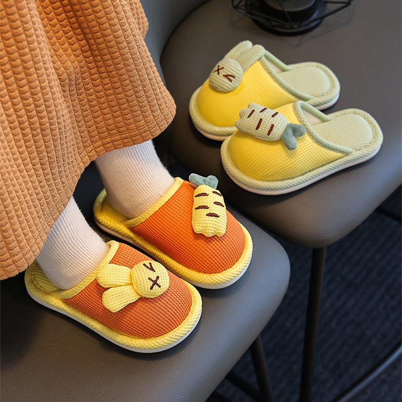 卡通儿童秋冬季棉拖鞋