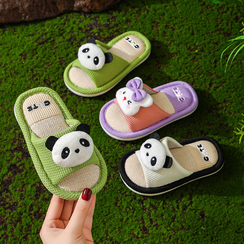 儿童亚麻拖鞋春秋季男童女童家居亲子防滑室内地板中大童家用宝宝,童鞋/婴儿鞋/亲子鞋,儿童棉拖鞋,淘宝优惠券,粉丝福利购,淘宝优惠卷