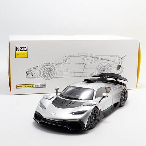 收藏宾士AMGONE NZG 1:18 AMG ONE 彷真合金汽车模型开门星辉银色