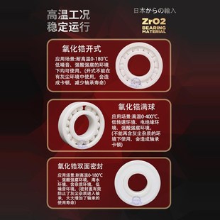 日本进口高速无磁电绝缘全陶瓷轴承6200 6201 6202 6203 6204 DG