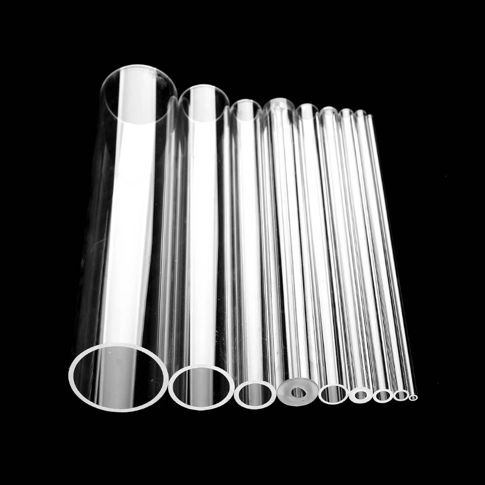 透明耐温管式炉石英玻璃管舟透石英片石英试管仪器加工定做