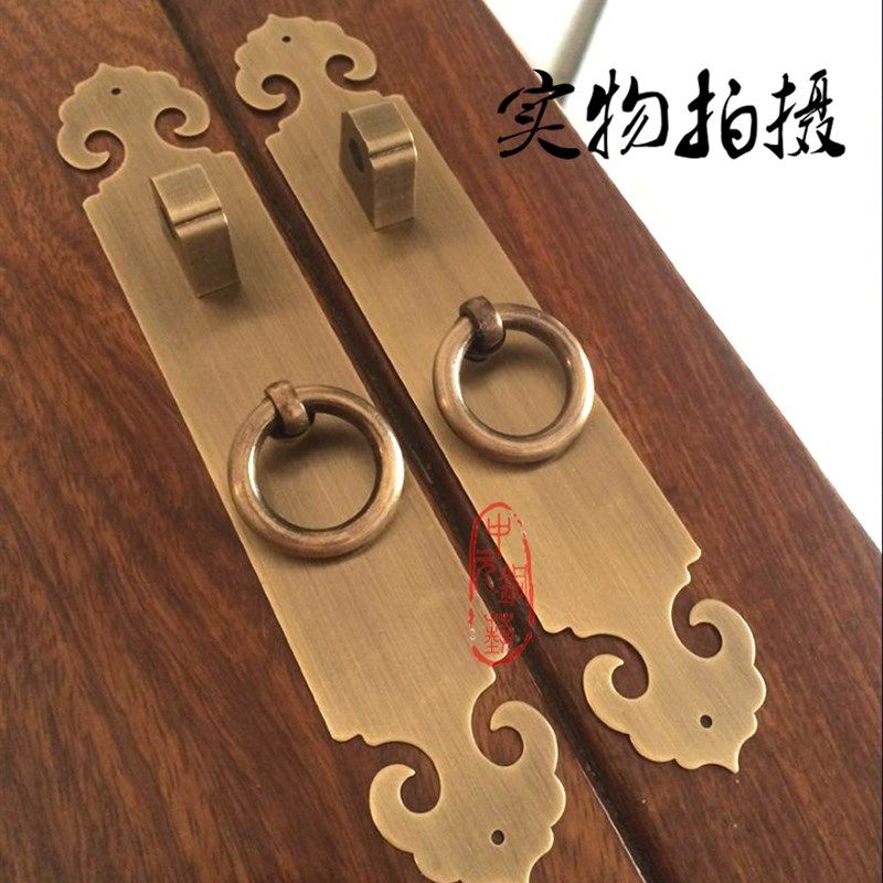 中式仿古纯铜拉手衣柜橱柜门铜把手单孔如意拉手条形拉手圆环拉手,包装,五金配件包装,淘宝优惠券,粉丝福利购,淘宝优惠卷