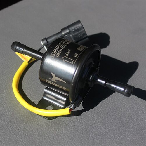 进口洋马电子燃油泵输油泵外置加装柴油泵挖土机皮卡车12V24V配件