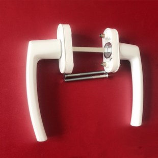 塑钢平开门锁对穿执手压把锁传动锁塑钢门锁把手门锁通用型老式